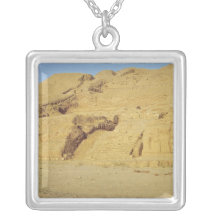 View of the steps, terraces custom necklace