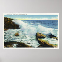 View of the Surf at Ocean Point Print