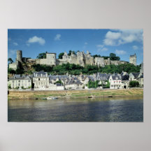 View of the town and castle posters