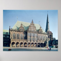 View of the Town Hall, built 1405-09 Posters