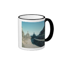 View of the uppermost circular terrace mugs