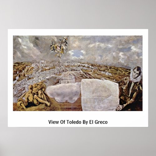View Of Toledo By El Greco Print