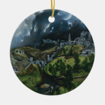 View of Toledo, El Greco Ornament