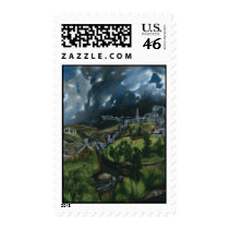 View of Toledo, El Greco Stamp