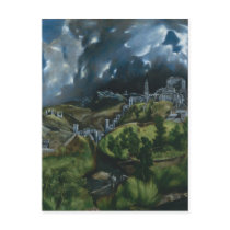 View of Toledo, El Greco Postcard