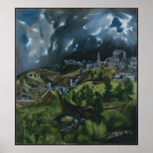View of Toledo Print