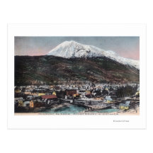 View of Town and Mount DeweySkagway, AK Postcards