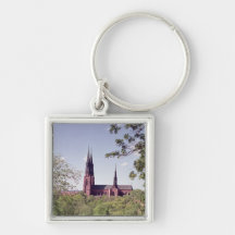 View of Uppsala Cathedral from the Castle Key Chain