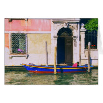 View of Venetian Boat on the Grand Canal Venice cards