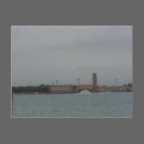 View of Venice Mainland from Lido, Venice postcards