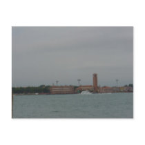 View of Venice Mainland from Lido, Venice postcards by Moondial View of Venice Mainland from Lido, Venice postcards