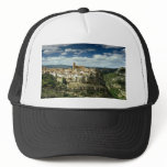 View of village, Villarluengo, Aragon, Spain in Eu hats
