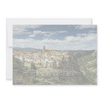 View of village, Villarluengo, Aragon, Spain in Eu Invitations