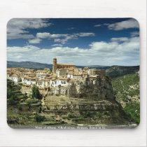 View of village, Villarluengo, Aragon, Spain in Eu Mousepad