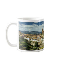 View of village, Villarluengo, Aragon, Spain in Eu Coffee Mug