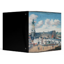 View of Weimar with the Castle of Wilhelmsburg 3 Ring Binder