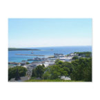 View off Mackinac Island postcard