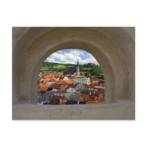 View On Cesky Krumlov Town From The Castle postcards