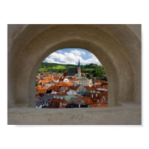 View On Cesky Krumlov Town From The Castle posters