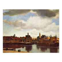 View On Delft, The  By Johannes Vermeer (Best Qual Invites