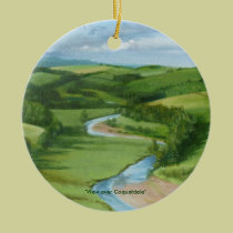 "View over Coquetdale" England Ornament ornaments