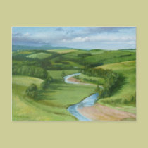 "View over Coquetdale" Northumberland Post Card postcards