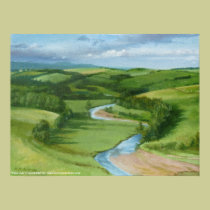 "View over Coquetdale" Northumberland - Print