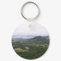 view towards k-bay from pali lookout keychains by KanweieneaKreations view towards k-bay from pali lookout keychains
