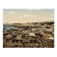 View towards the lighthouse, Genoa, Italy classic Postcards