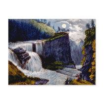 Viewing Down The Ravine At Trenton Falls NY Postca postcards