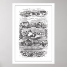 Views of Denver 1859 Poster