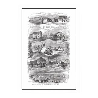 Views of Denver 1859 Poster print