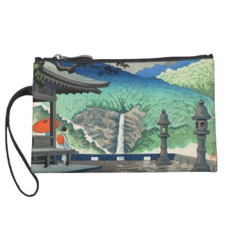 Views of Wakayama, Nachi Waterfall Asano Takeji Wristlet Purses