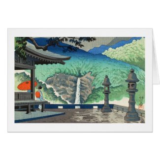 Views of Wakayama, Nachi Waterfall Asano Takeji Cards