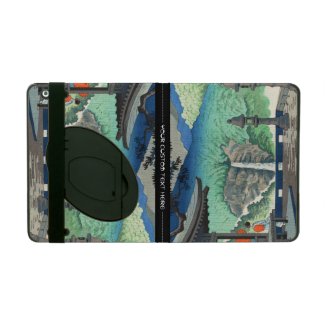 Views of Wakayama, Nachi Waterfall Asano Takeji iPad Case