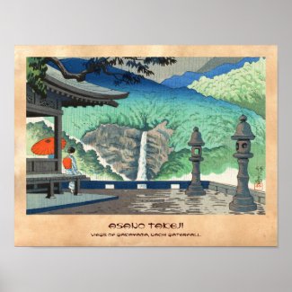 Views of Wakayama, Nachi Waterfall Asano Takeji Poster
