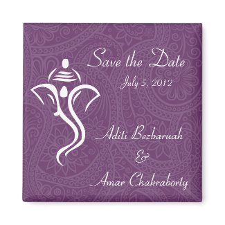 Vighneshvara Wedding Favor Magnets magnet