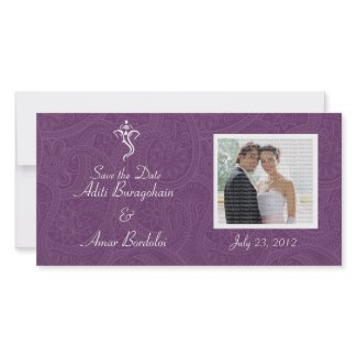 Vighneshvara Wedding Save the Date Photo Cards photocard