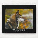 VIGILANCE Grey Wolf Mouse Pad mousepads by RavenSpiritPrints VIGILANCE Grey Wolf Mouse Pad mousepads