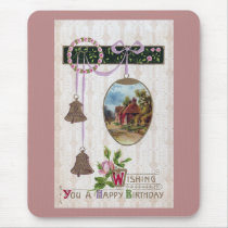 Vignette in Egg Vintage Birthday Mousepads