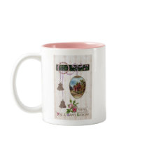 Vignette in Egg Vintage Birthday Mugs