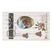 Vignette in Egg Vintage Birthday Stickers