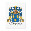 Vigoureux Family Crest postcards