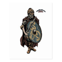 Viking age king of the danes postcards