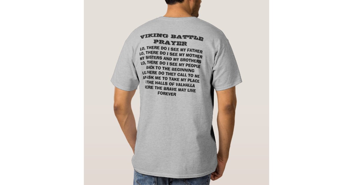 viking prayer t shirt