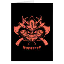 Viking Berserker Greeting Cards