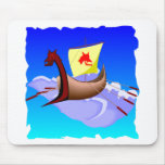 Viking Galley Ship  #001 Mousepads