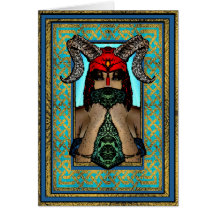 Viking Goddess Greeting Card
