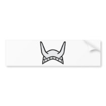 viking helmet icon bumper stickers