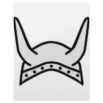 viking helmet icon letterhead